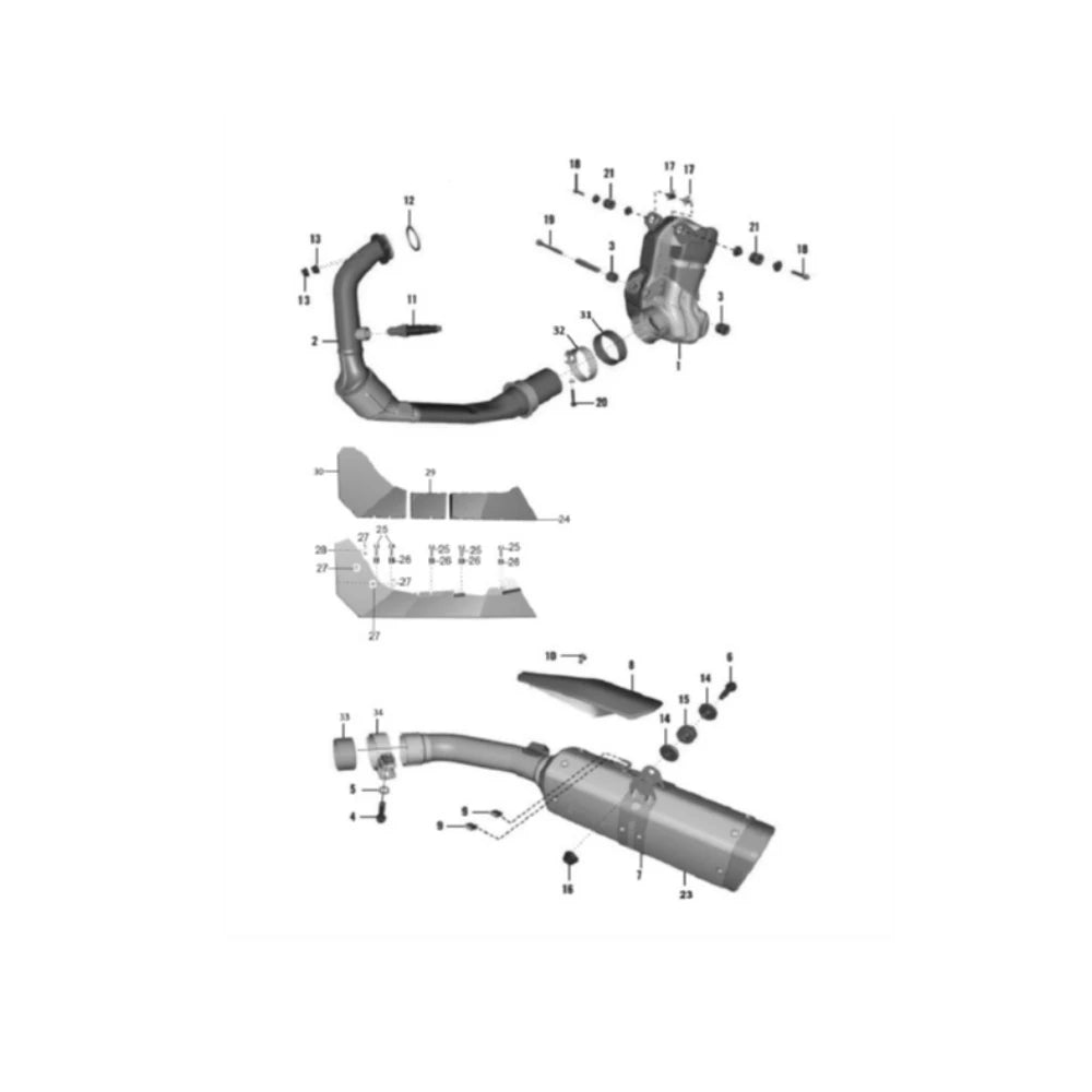 EXHAUST GASKET BS6 - FULL SET - MYSM0024