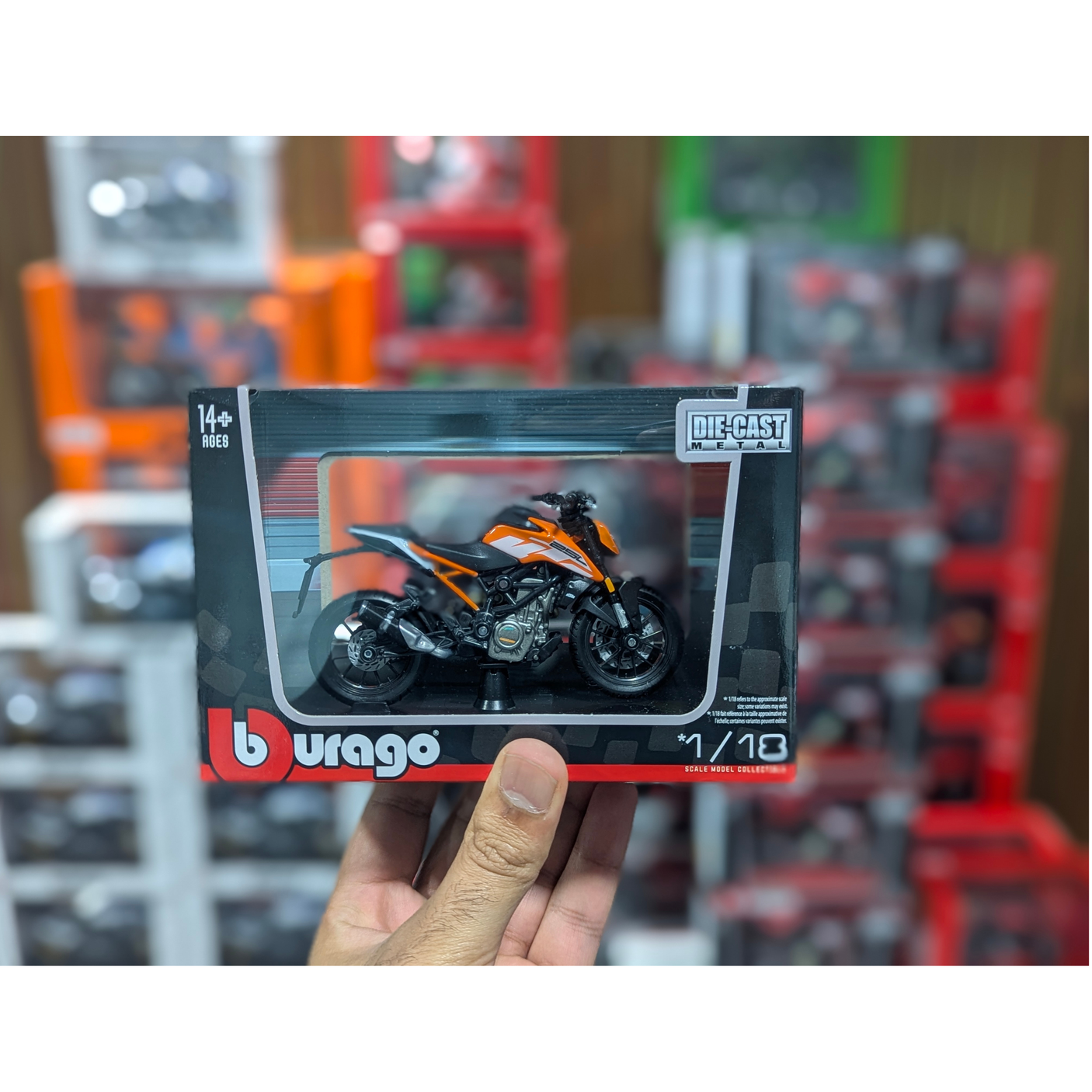 KTM 250 DUKE - MAISTO MINIATURE (SMALL SIZE MODEL: *1/18)
