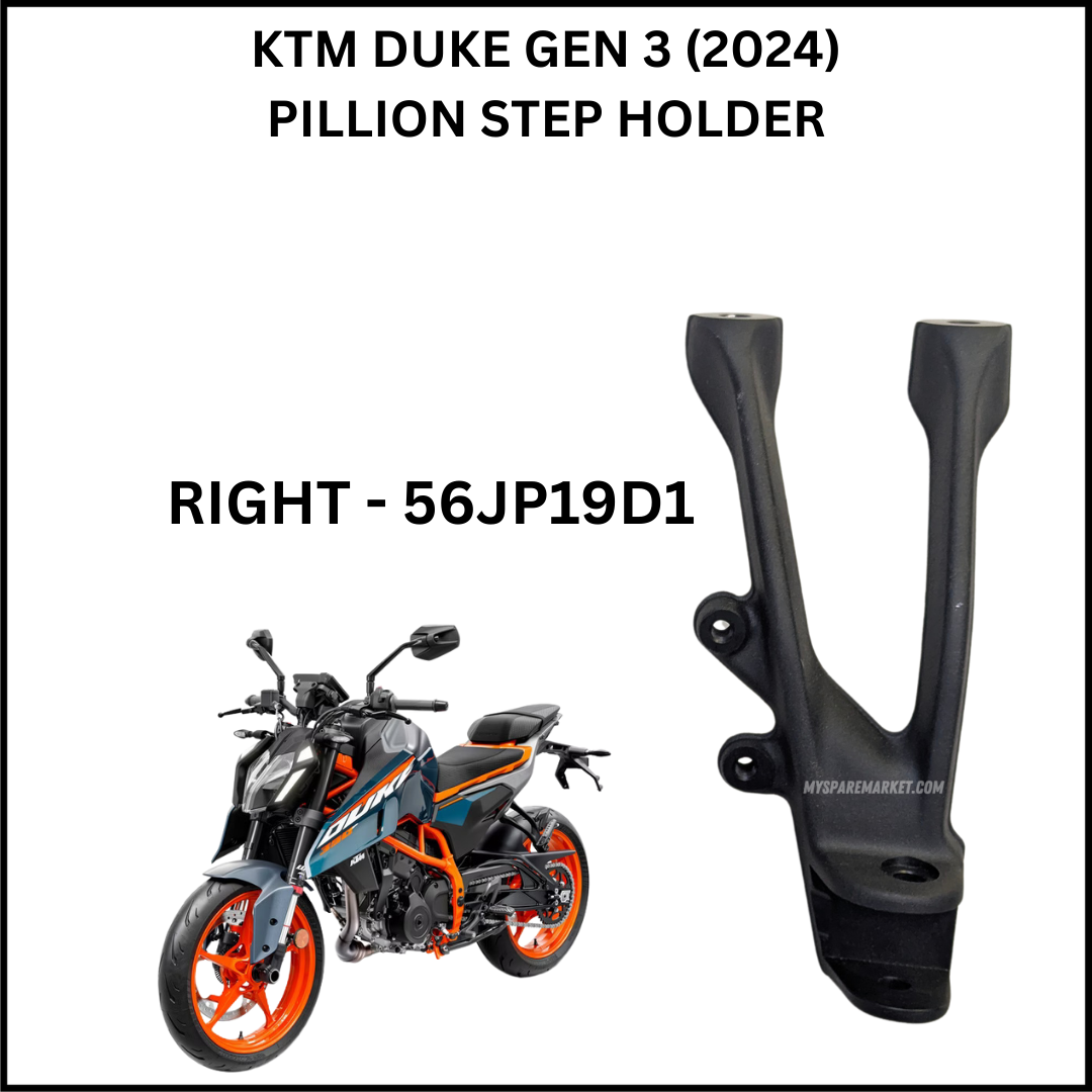 STEP HOLDER PILLION DUKE GEN3 -BLACK MAT 56JP18D1 +56JP19D1