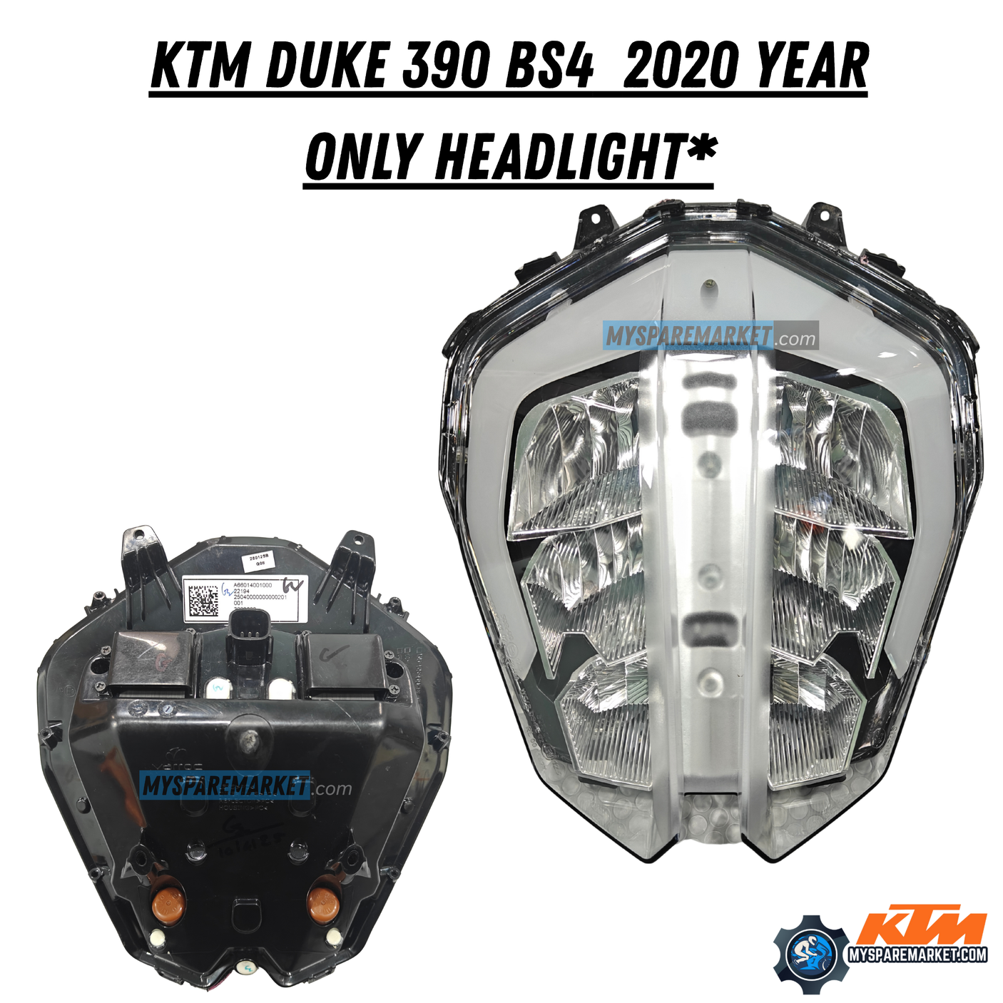 KTM DUKE 390 BS4 ONLY HEADLIGHT*2020 YEAR