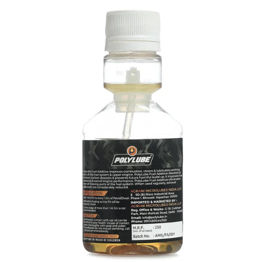 PolyLube Fuel Additive For All Type Of Fuels (Petrol, Diesel & Bio-diesel) 50 ml Pack