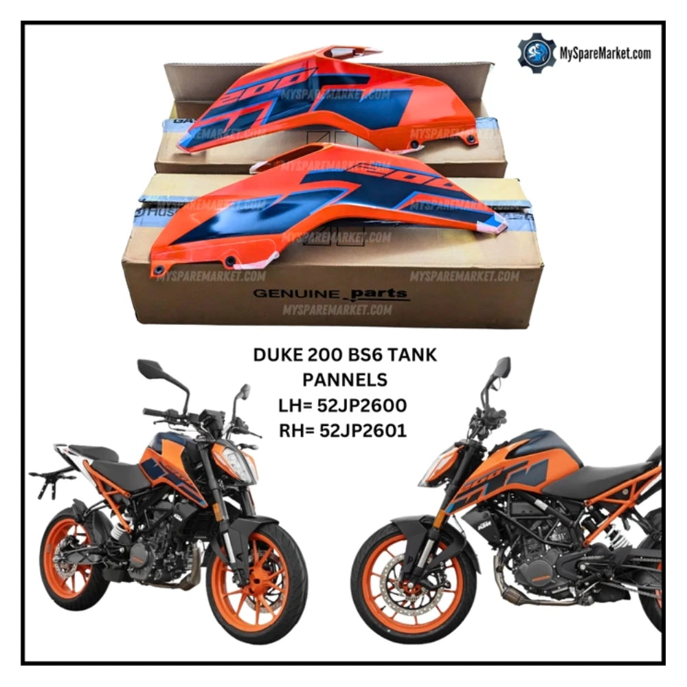 TANK PANNEL - DUKE 200 BS6 - 52JP2600 (Left) + 52JP2601 (Right)