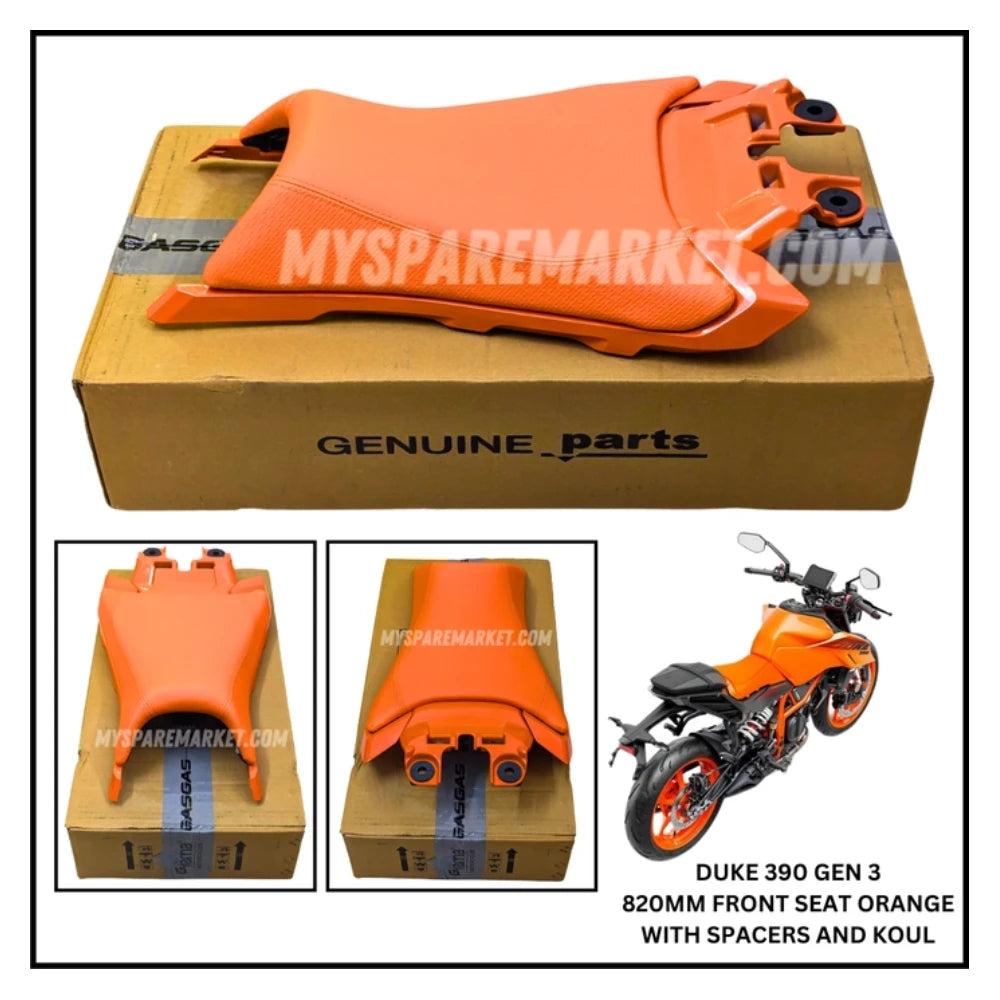 FRONT SEAT - COMPLETE SETUP - 820mm - DUKE GEN 3 2024 - ORANGE