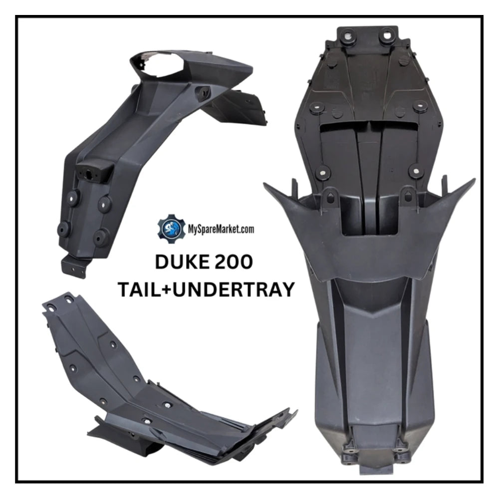 DUKE 200 REAR FENDER - JG181428 (TAIL) + JG181429 (UNDERTRAY)