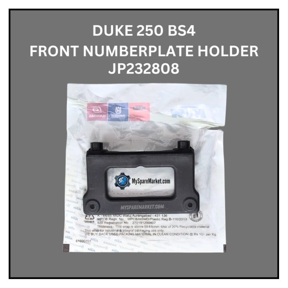 Number Plate Holder - Front - Duke 250 BS4 - JP232808