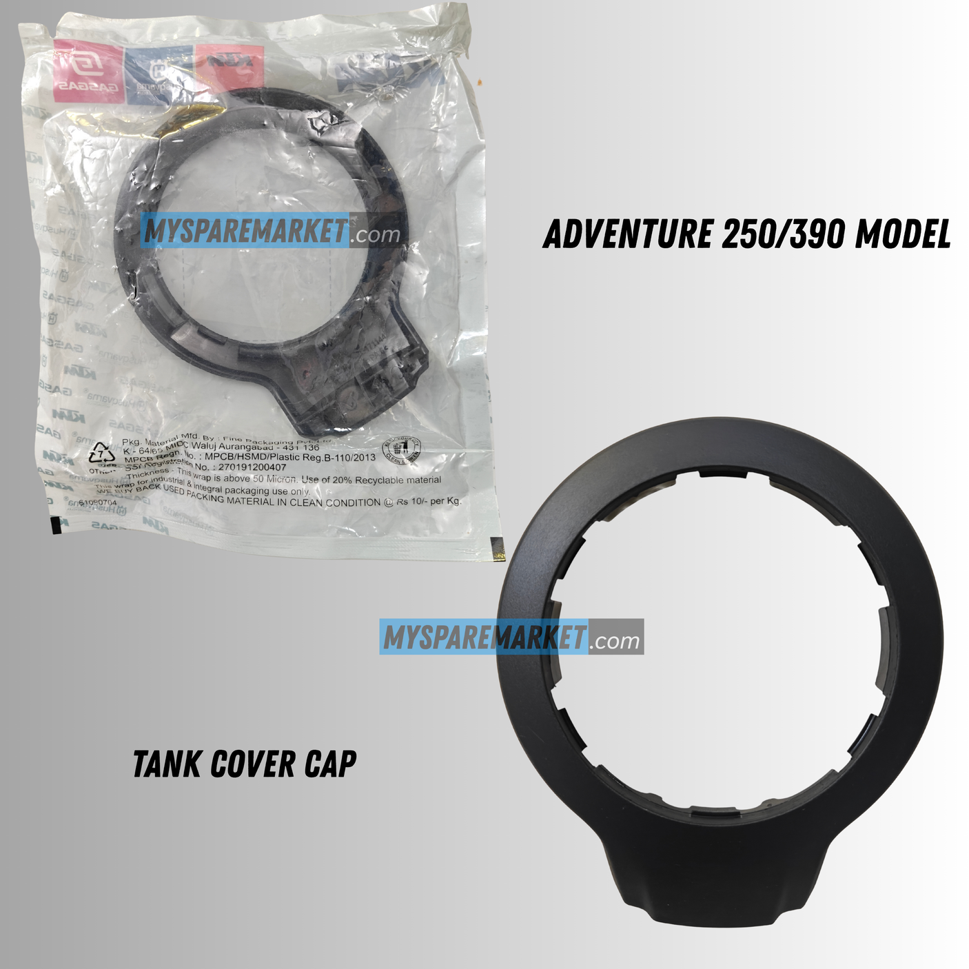 FUEL TANK CAP -JG171144 ADVENTURE 250/390 MODELS