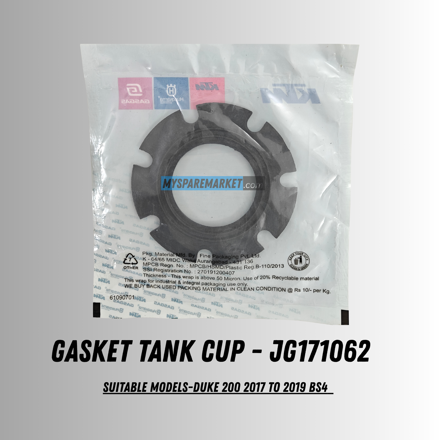 Gasket Tank Cup - JG171062