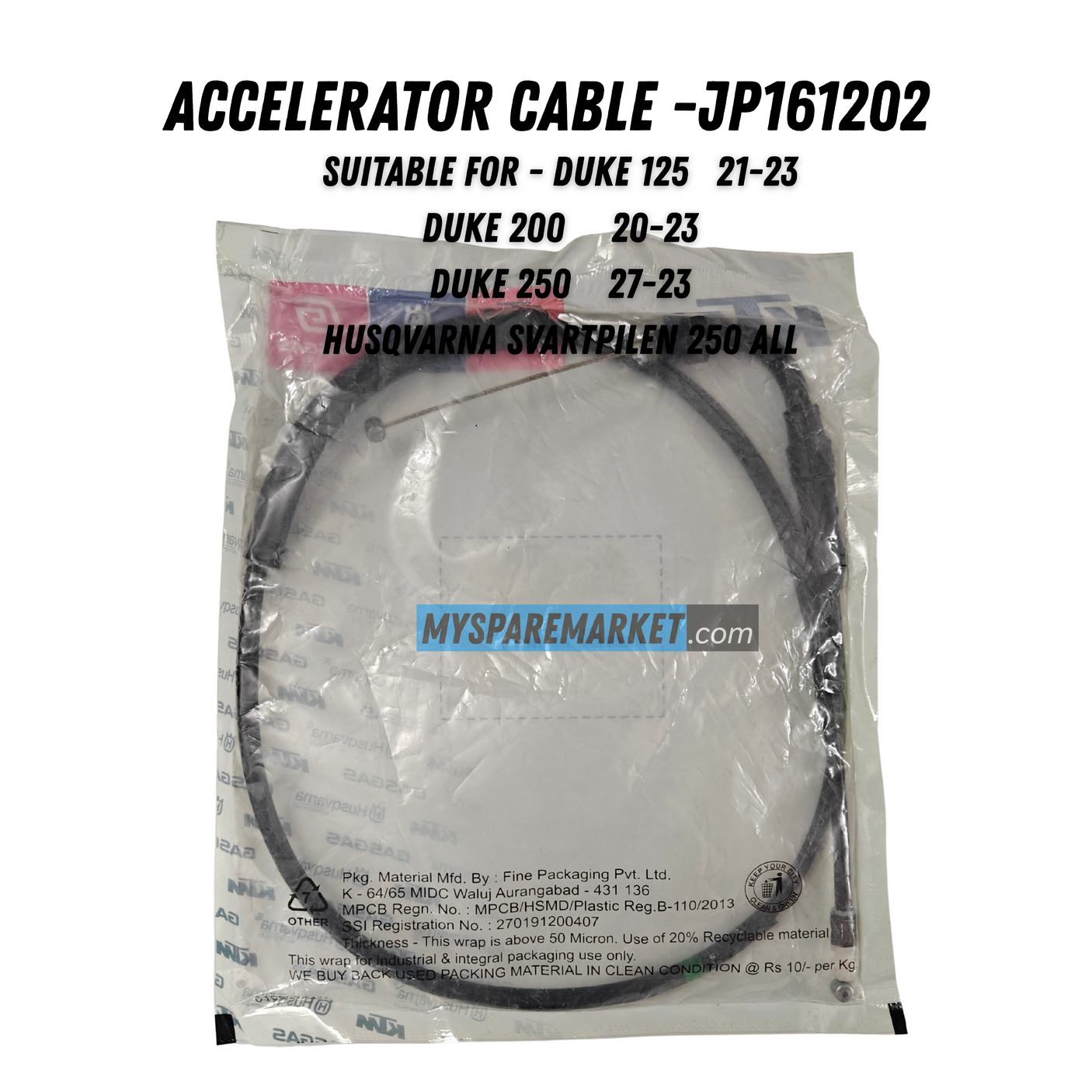 Accelerator Cable - JP161202