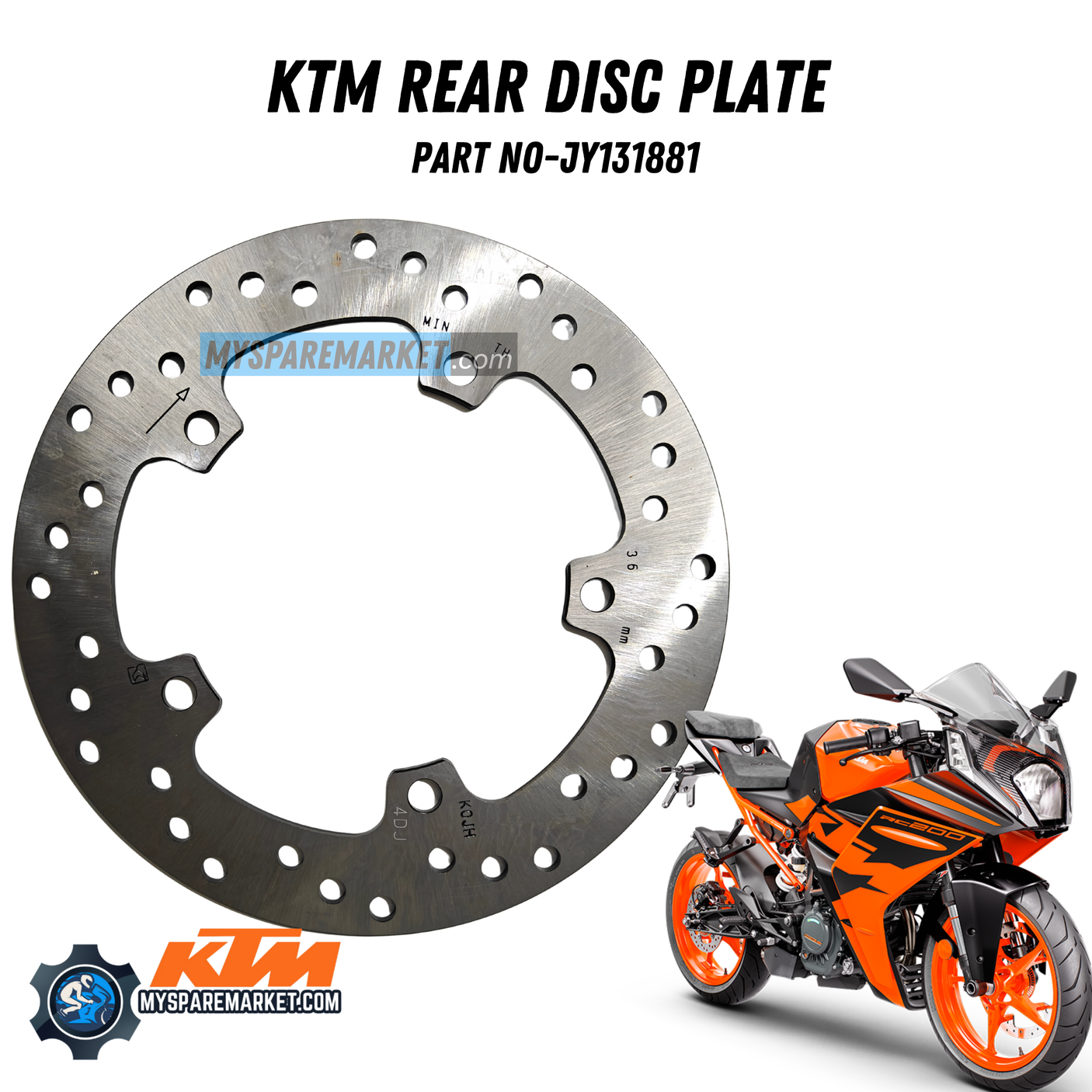 RC MOTO GP EDITION REAR DISC PLATE-JY131881