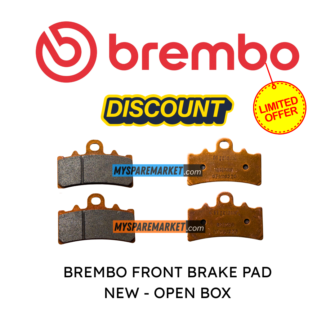 BREMBO SINTERED BRAKE PAD FRONT -NEW OPEN BOX YJG45009 (KTM /HUSQVARNA/BAJAJ/APRILIA/TRIUMPH/TVS/BMW/KAWASAKI) (Copy)