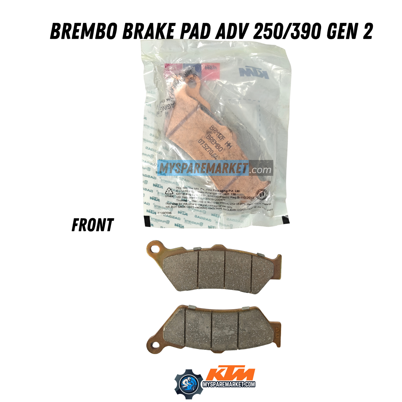 BREMBO BRAKE PAD ADV 250/390 GEN 2