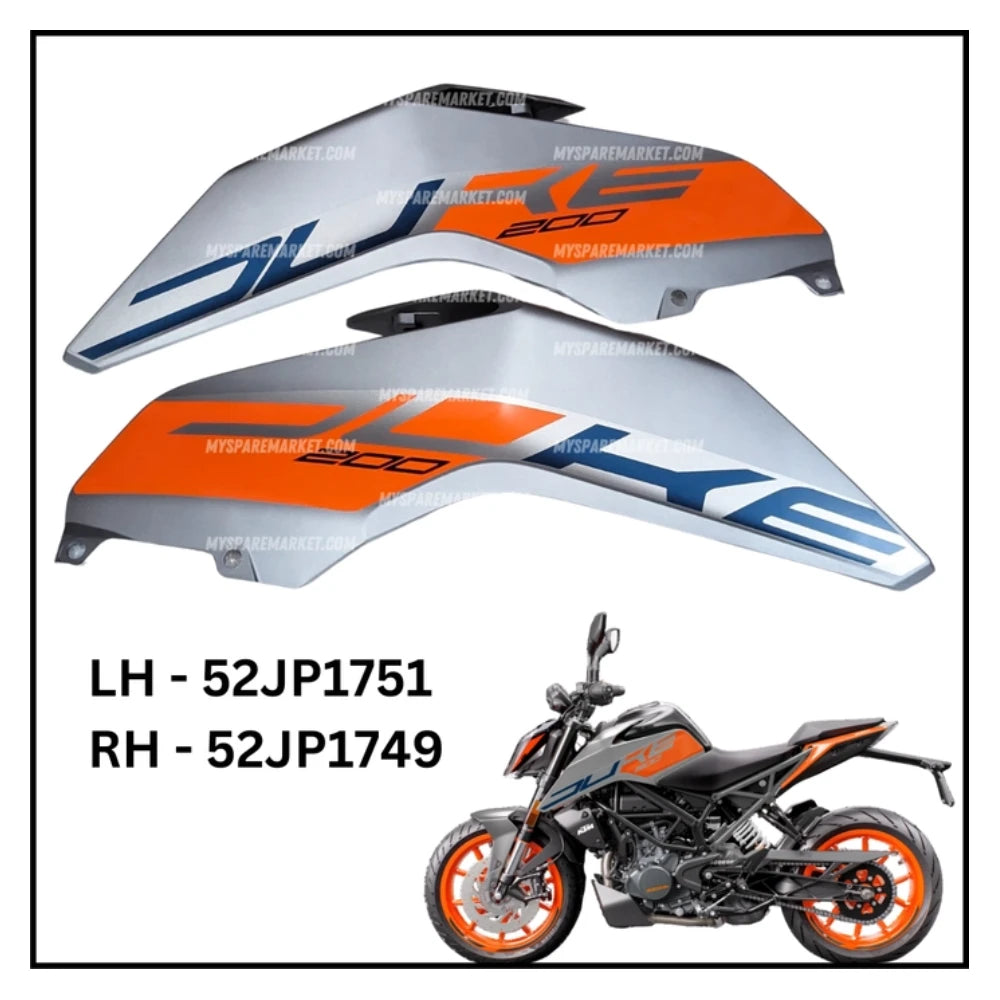 TANK PANNEL - DUKE 200 BS6 - 52JP1751 + 52JP1749