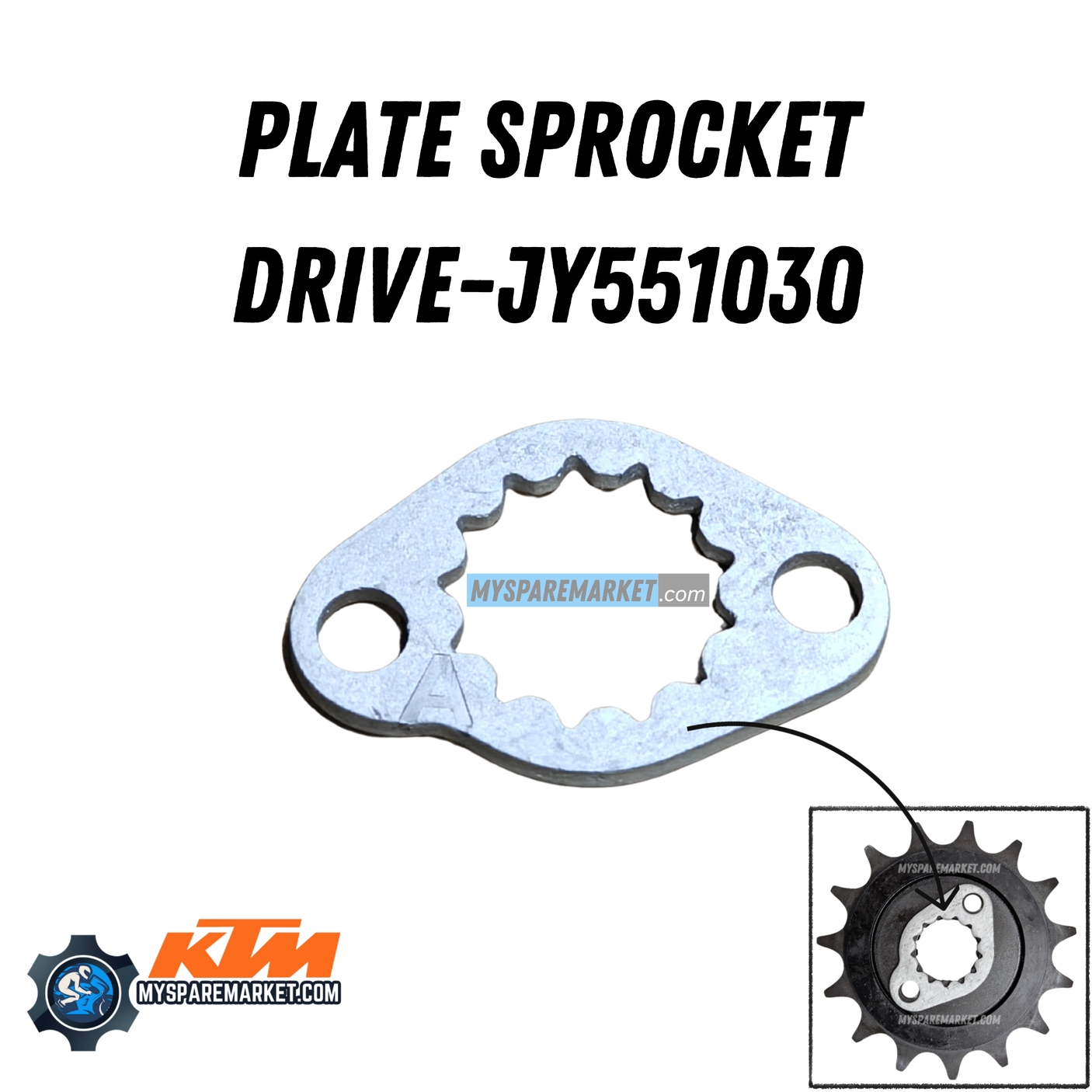 PLATE -DRIVE FOR FRONT SPROCKET -JY551030