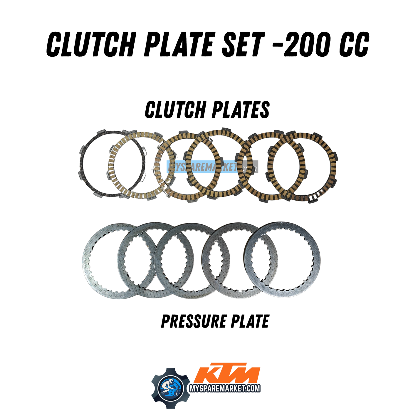CLUTCH PLATES 200-DUKE/RC -GEN1 & GEN2 36JU0002