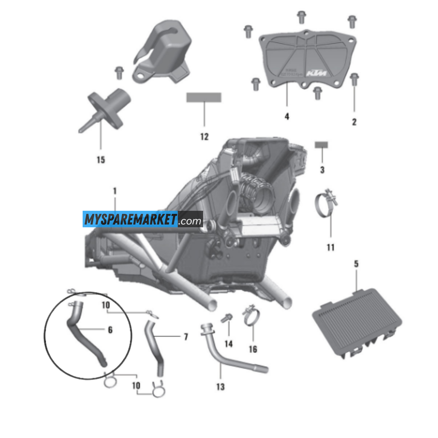 BREATHER TUBE ASSEMBLY-JP581013