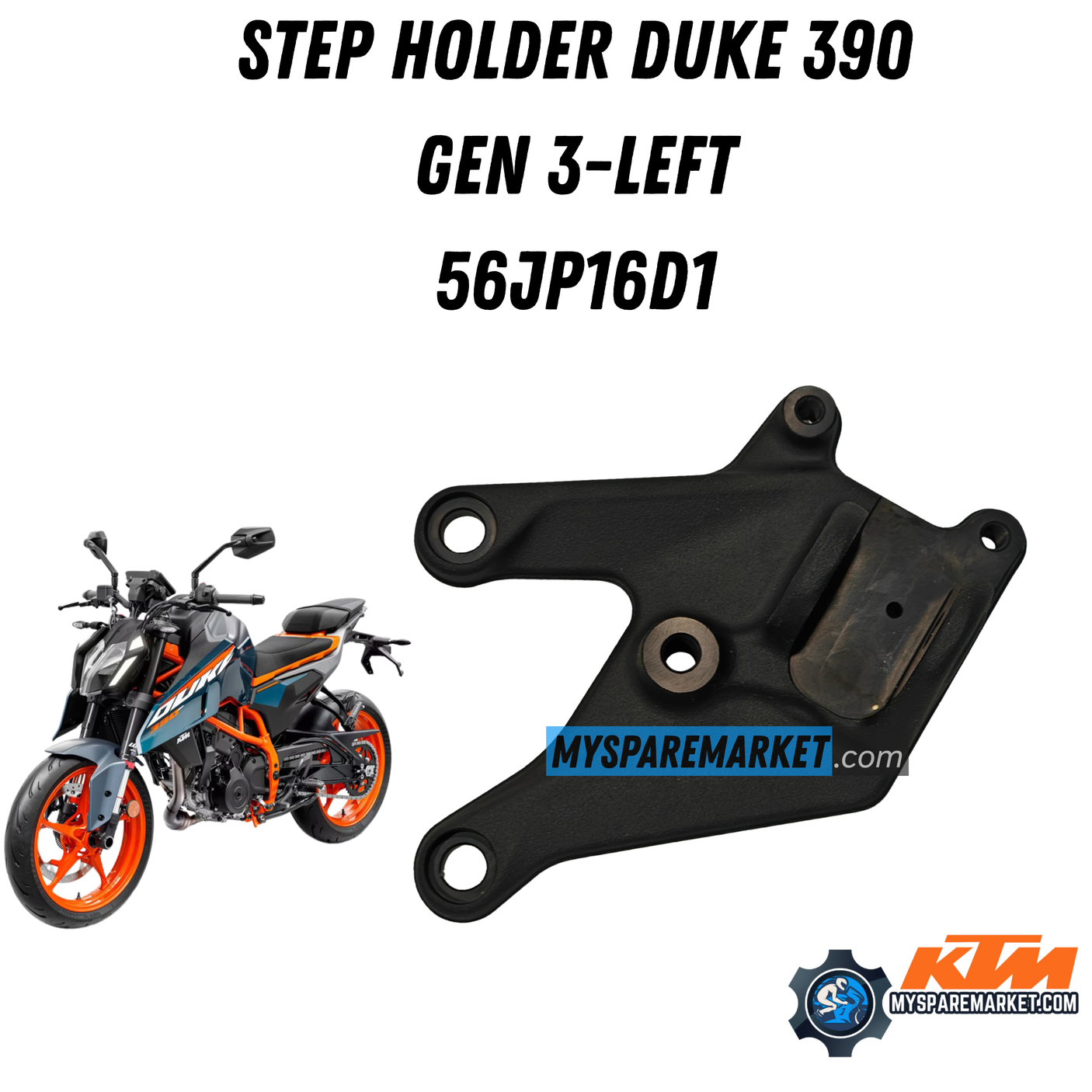 STEP HOLDER DUKE 390 GEN3 LEFT-56JP16D1