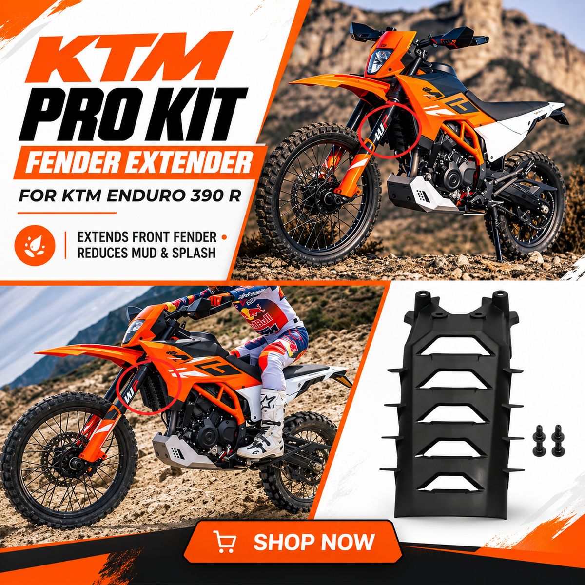 KTM Brace Fender – Adventure Gen 2 & Enduro 390 R