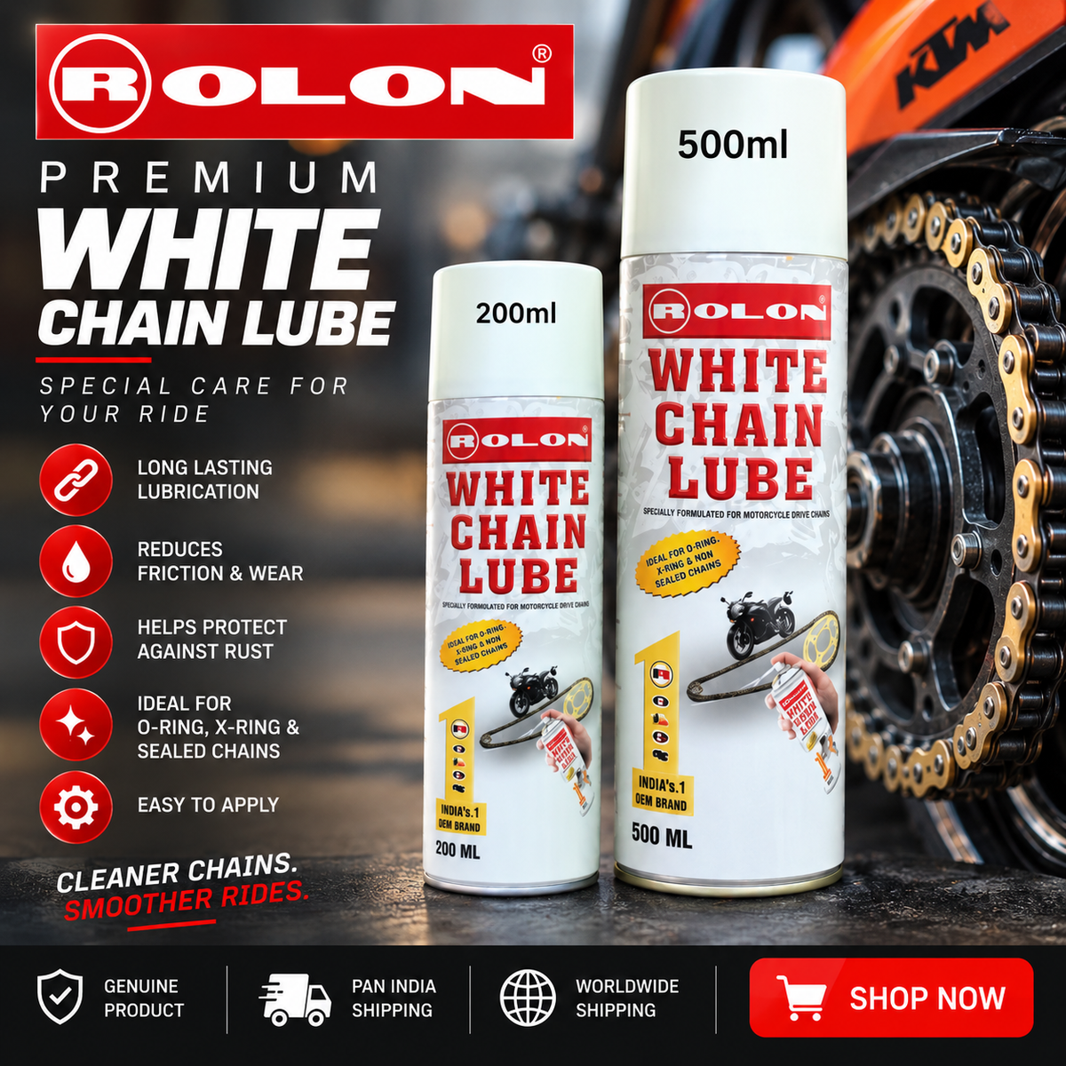 ROLON LUBE - WHITE