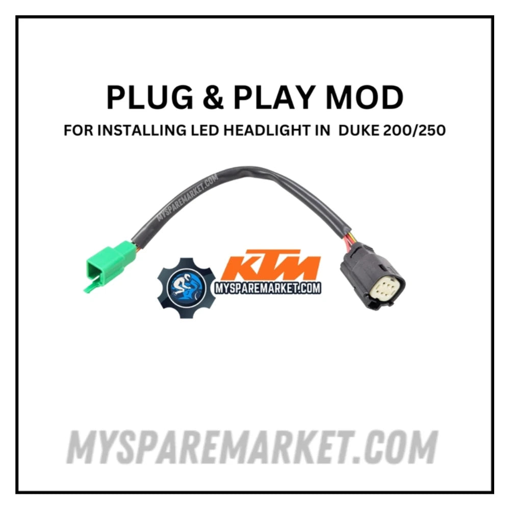 PLUG & PLAY MOD - FOR REPLACING HALOGEN HEADLIGHT TO LED - (ONLY FOR BS6 LED HEADLIGHT)