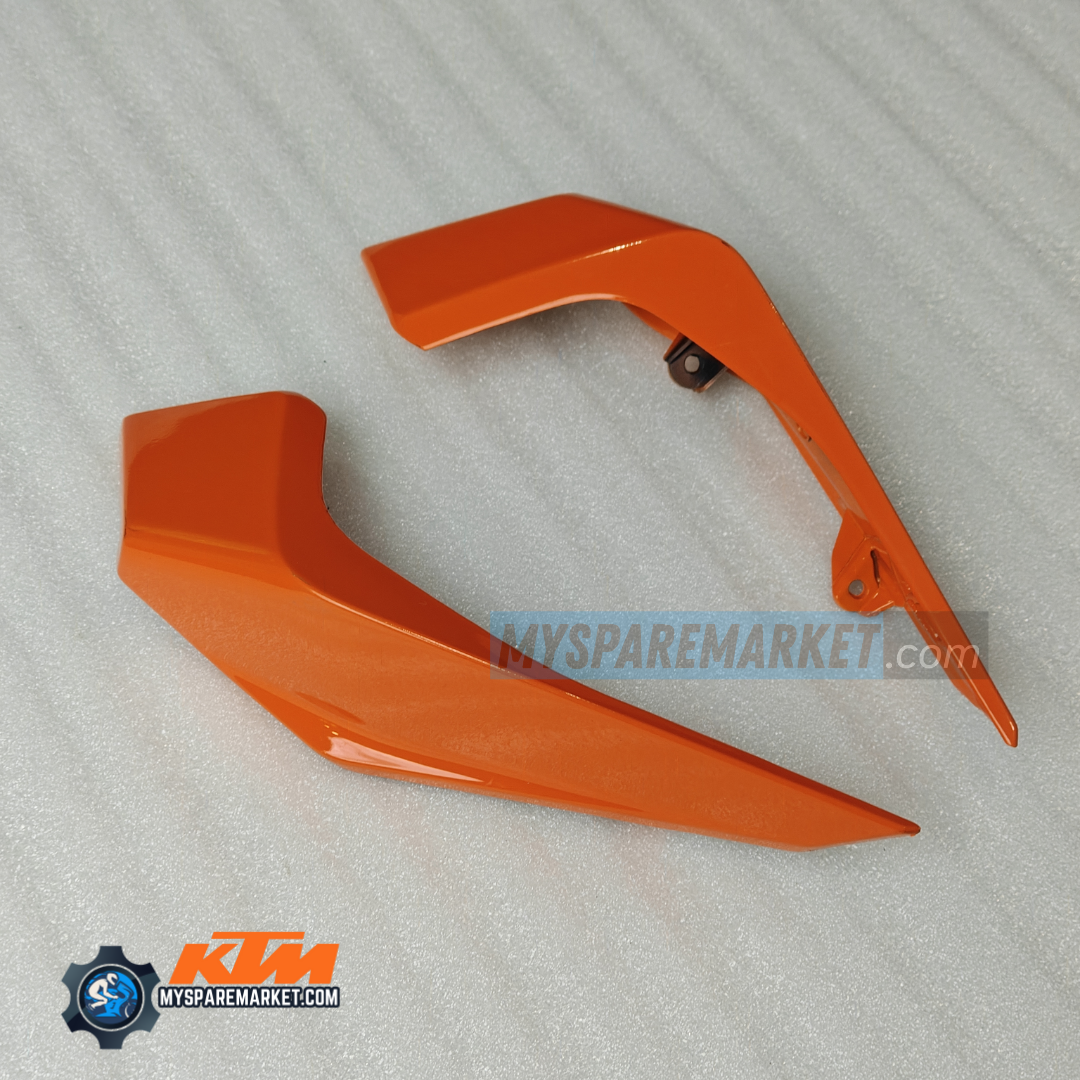 KTM DUKE 390 SIDE MASK SET ORANGE