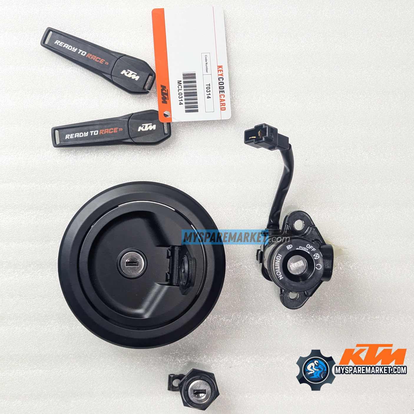 LOCK SET -DUKE 250/390 3RD GEN-JP232614