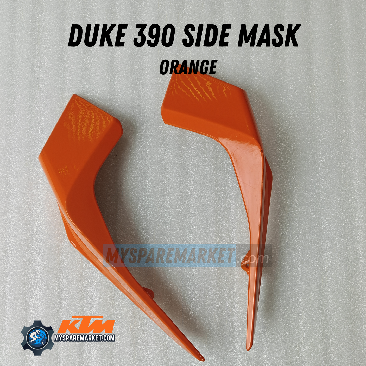 KTM DUKE 390 SIDE MASK SET ORANGE