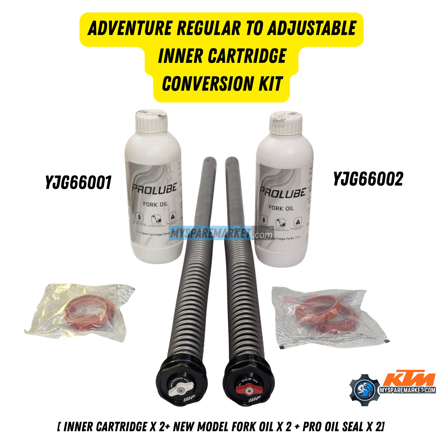 CONVERSION KIT-ADVENTURE 390 REGULAR TO ADJUSTABLE INNER CARTRIDGE