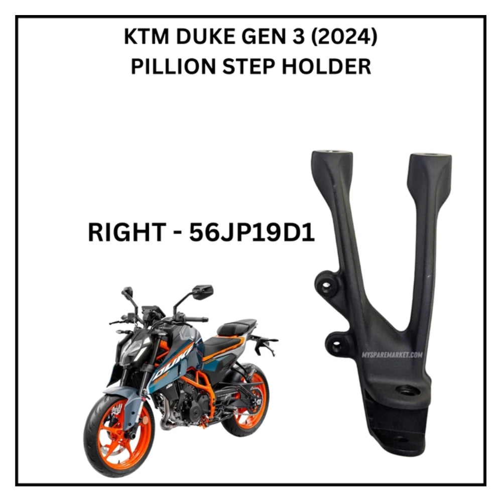 Step Holder - Duke Gen 3 - Black Matt - Pillion - Right - 56JP19D1