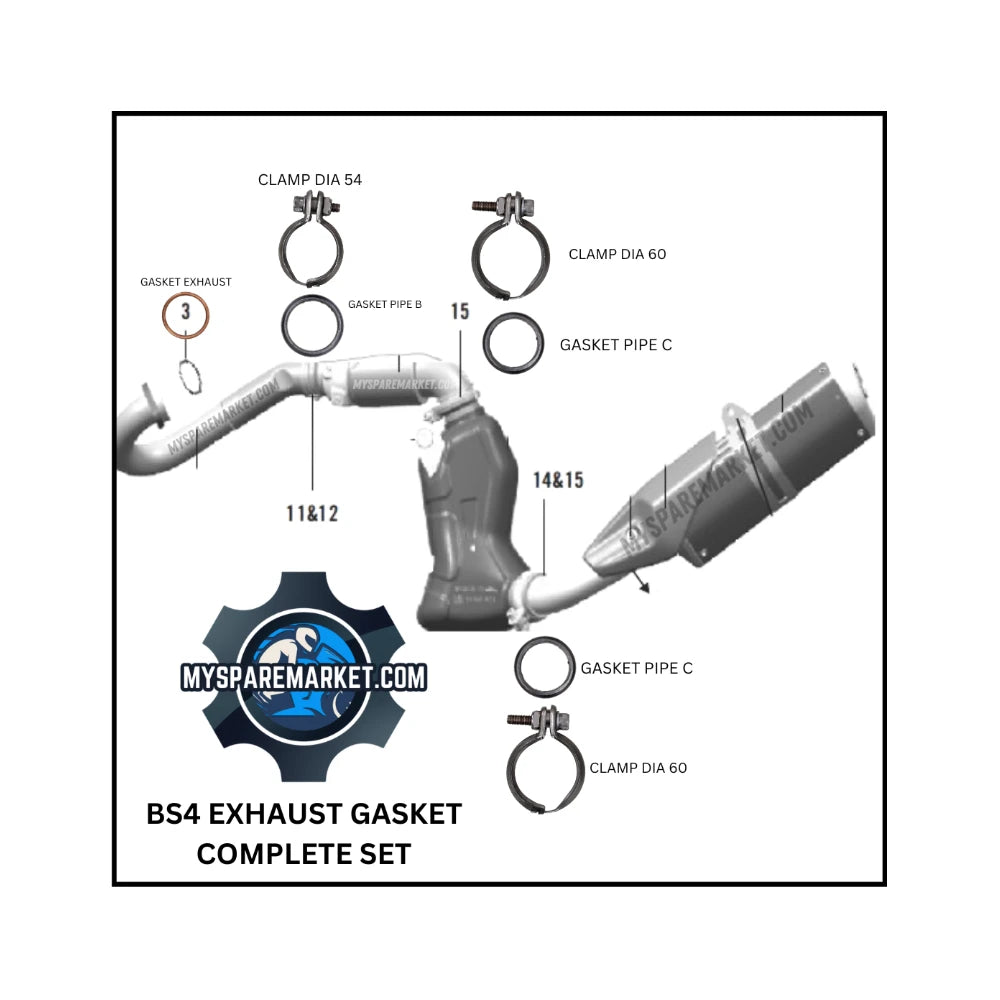 EXHAUST GASKET BS4 - FULL SET MYSM0023