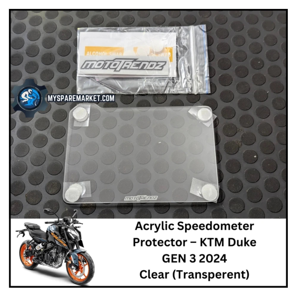 Acrylic Speedometer Screen Protector - Duke 250 / 390 Gen 3 - Clear - ASPCLKT004