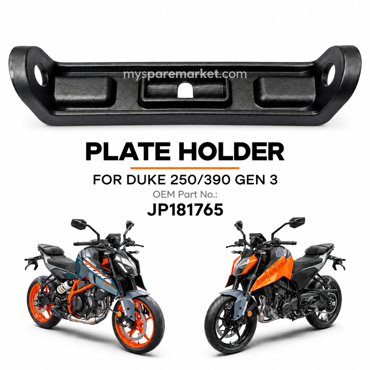 DUKE 250/390 GEN3 PLATE HOLDER - JP181765
