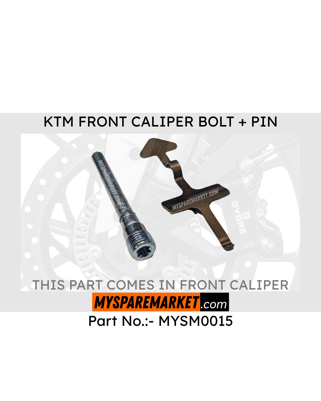 Front Caliper Parts - Bolt + Pin (MSM0015)