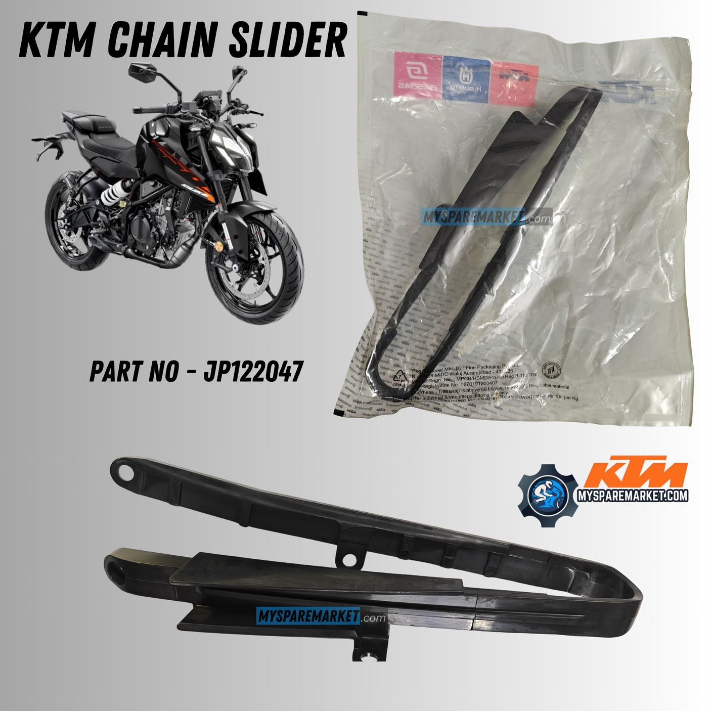 KTM CHAIN SLIDER DUKE 250/390 GEN 3 - JP122047