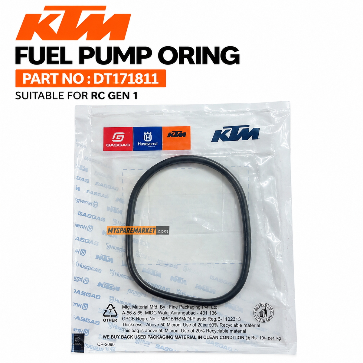 O RING FUEL PUMP - DT171811