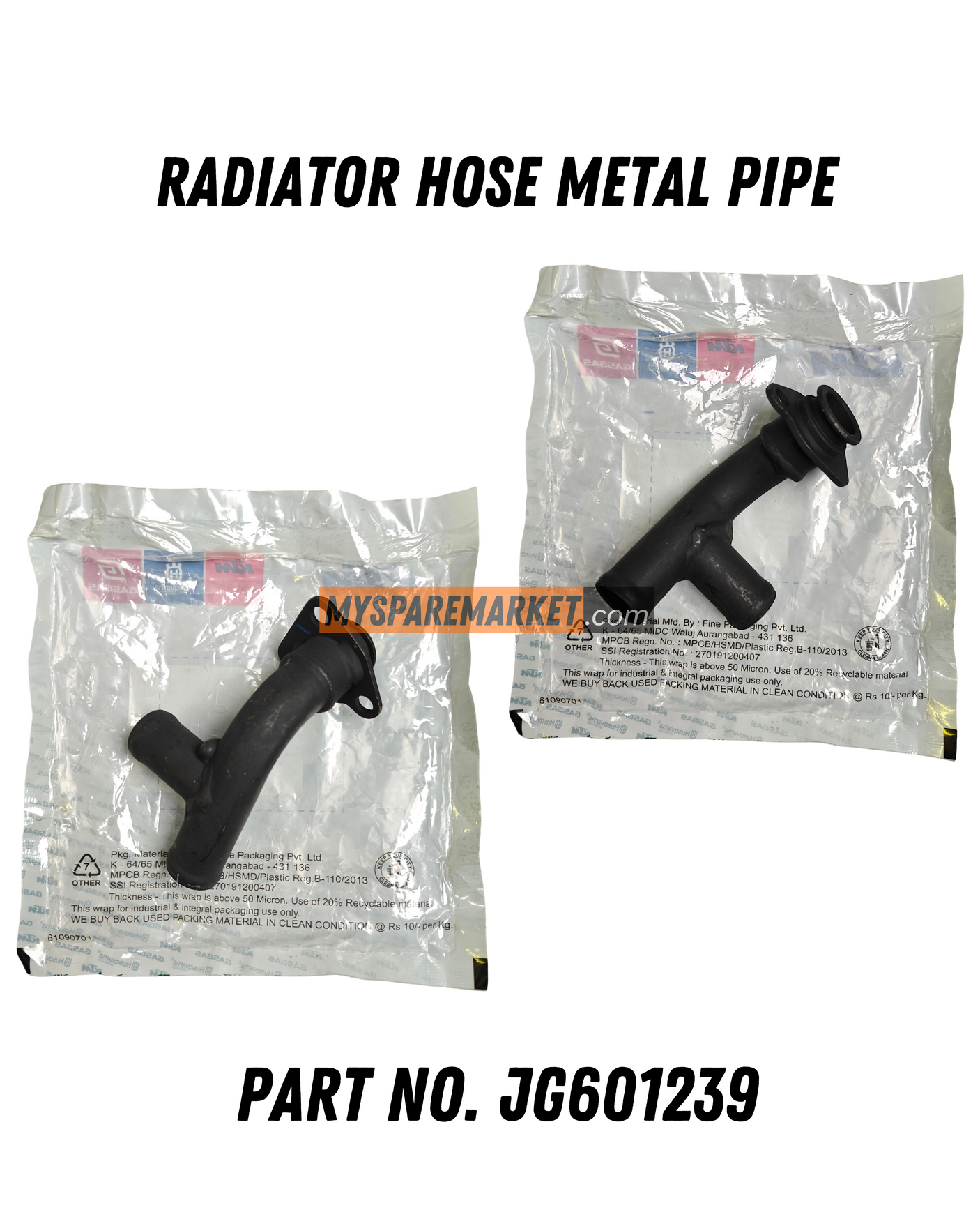 RADIATOR HOSE METAL PIPE - JG601239