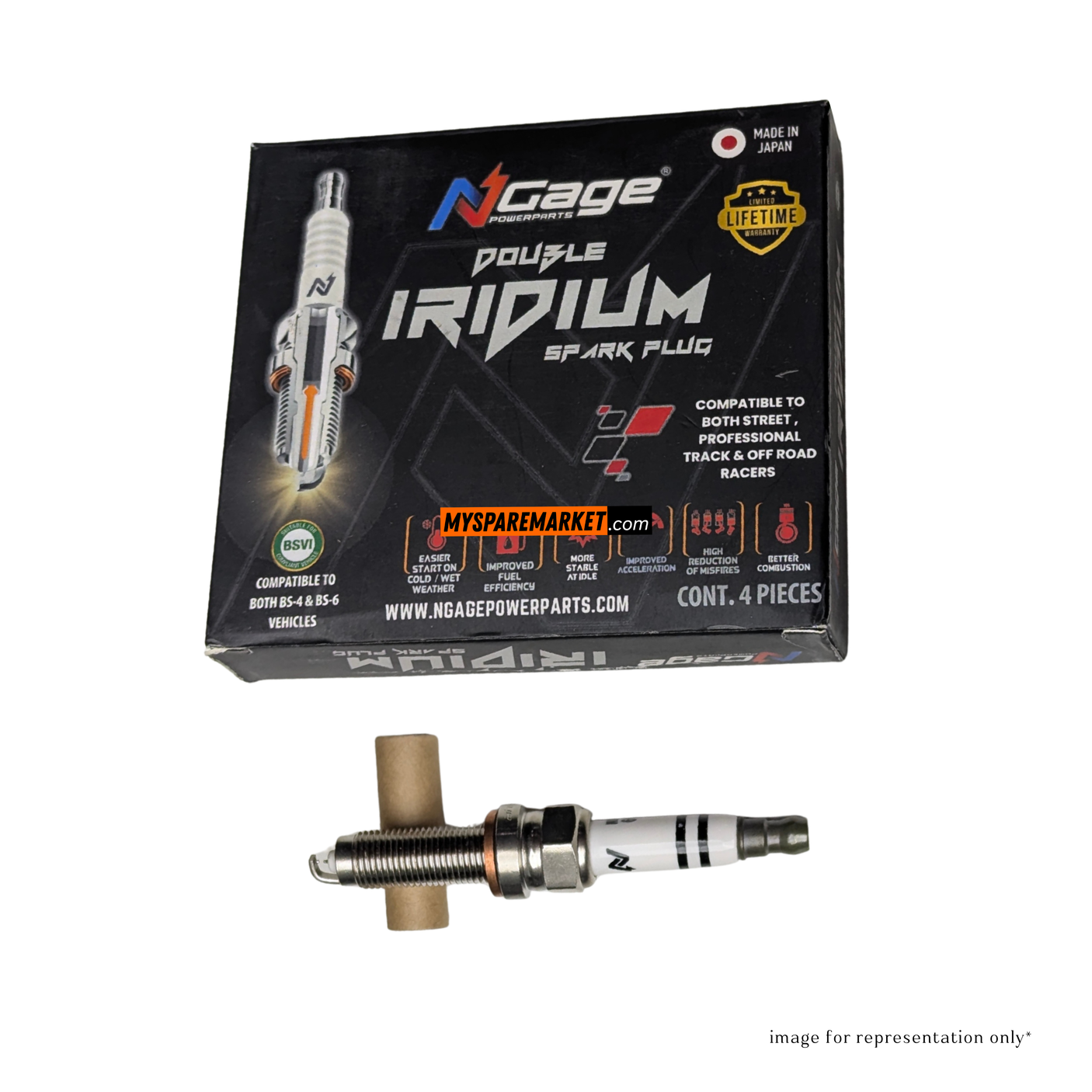 NGAGE Double Iridium Spark Plug | MADE IN JAPAN - VH8RTII -9