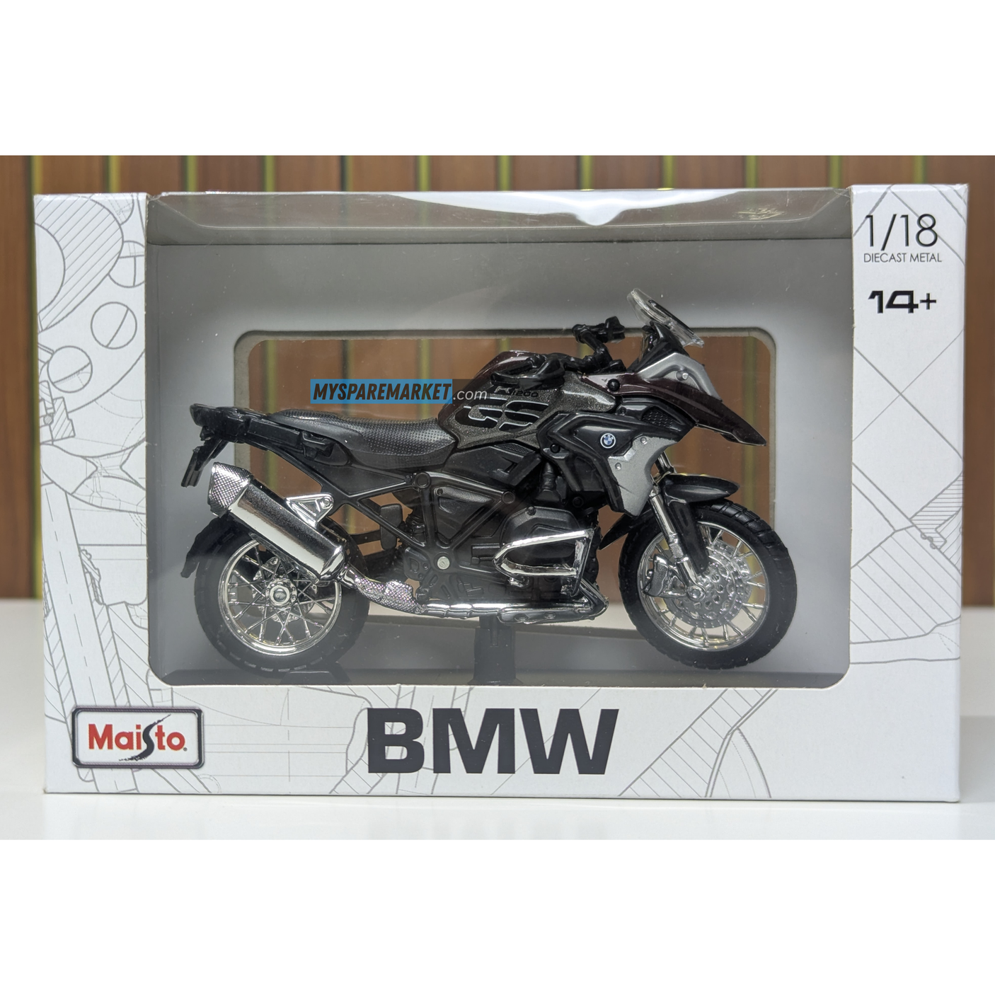 BMW R 1200 GS 2017 - - MAISTO MINIATURE (Small Size Model: *1/18)
