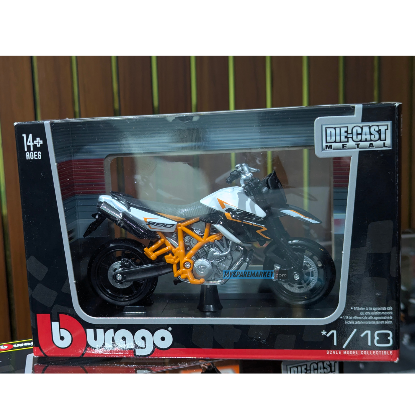 KTM 990 SUPERMOTO R - MAISTO MINIATURE (Small Size Model: *1/18)