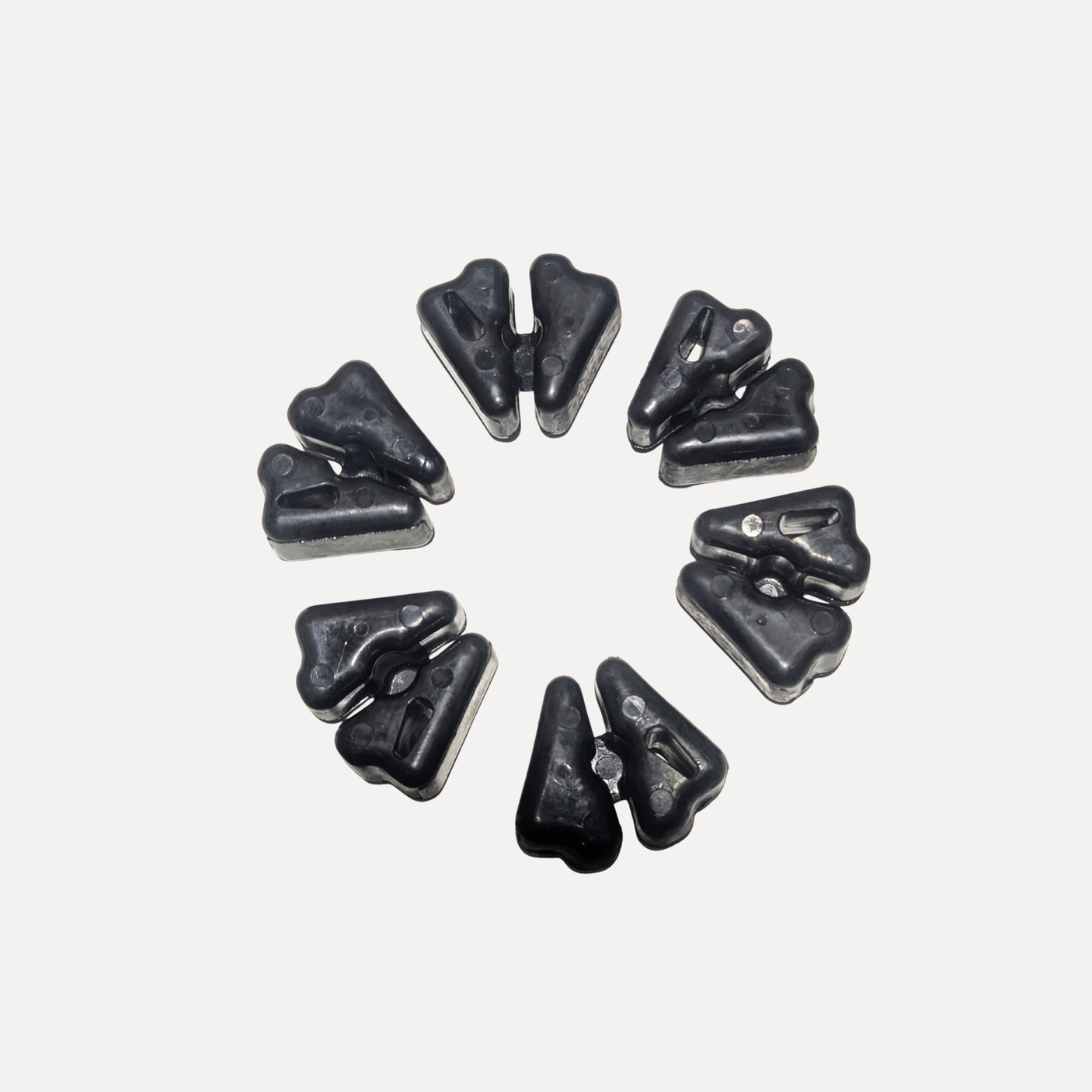 REAR WHEEL DAMPER KIT - WHITE - PACK OF 6 RUBBERS