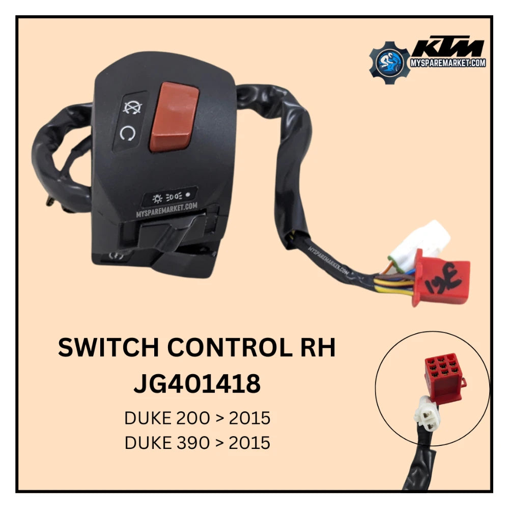 CONTROL SWITCH - RIGHT - DUKE 200/390 - 2015 - JG401418