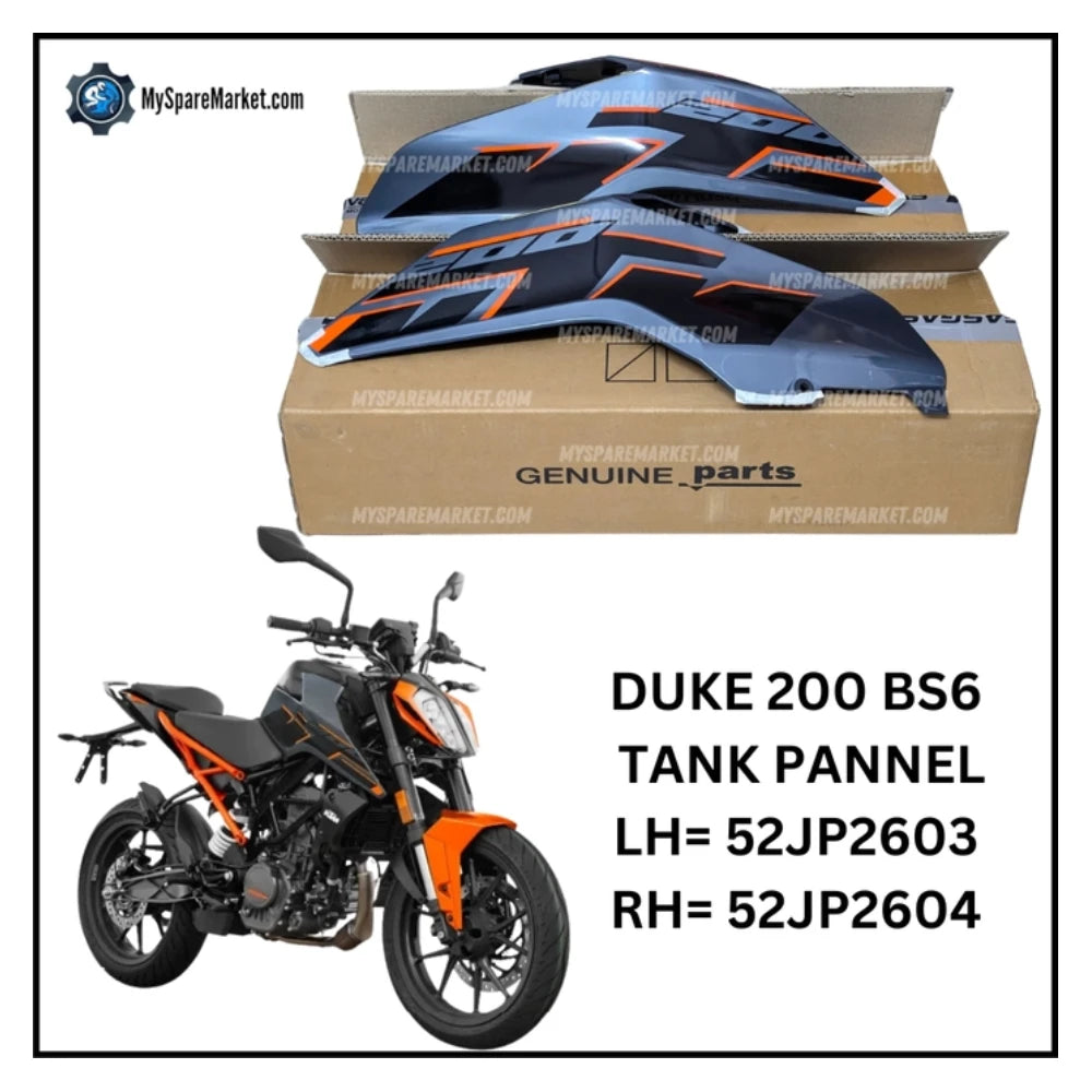 TANK PANNEL - DUKE 200 BS6 - 52JP2603 (Left) + 52JP2604 (Right)