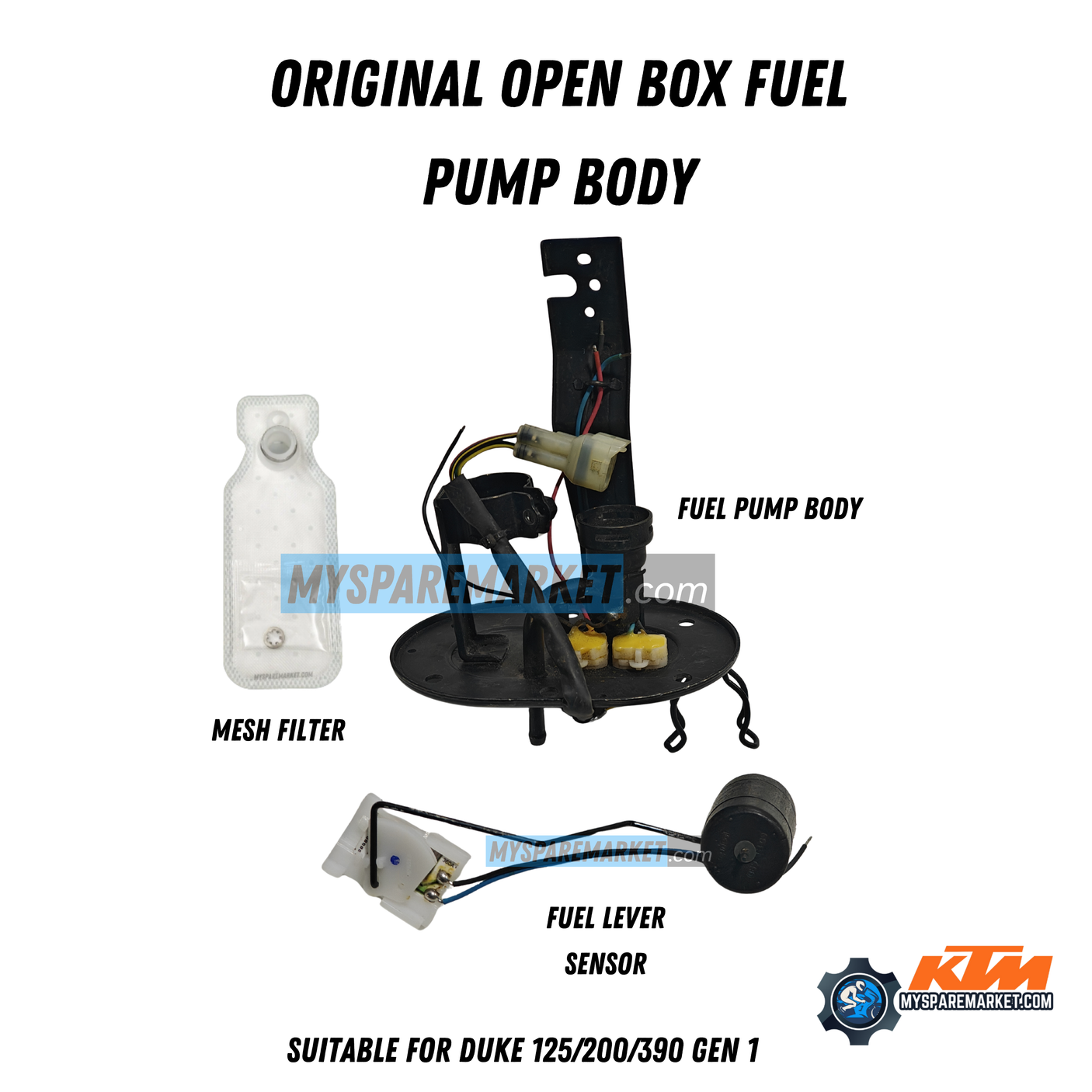 ORIGINAL OPEN BOX FUEL PUMP BODY WITH MESH FILTER AND FUEL LEVER SENSOR