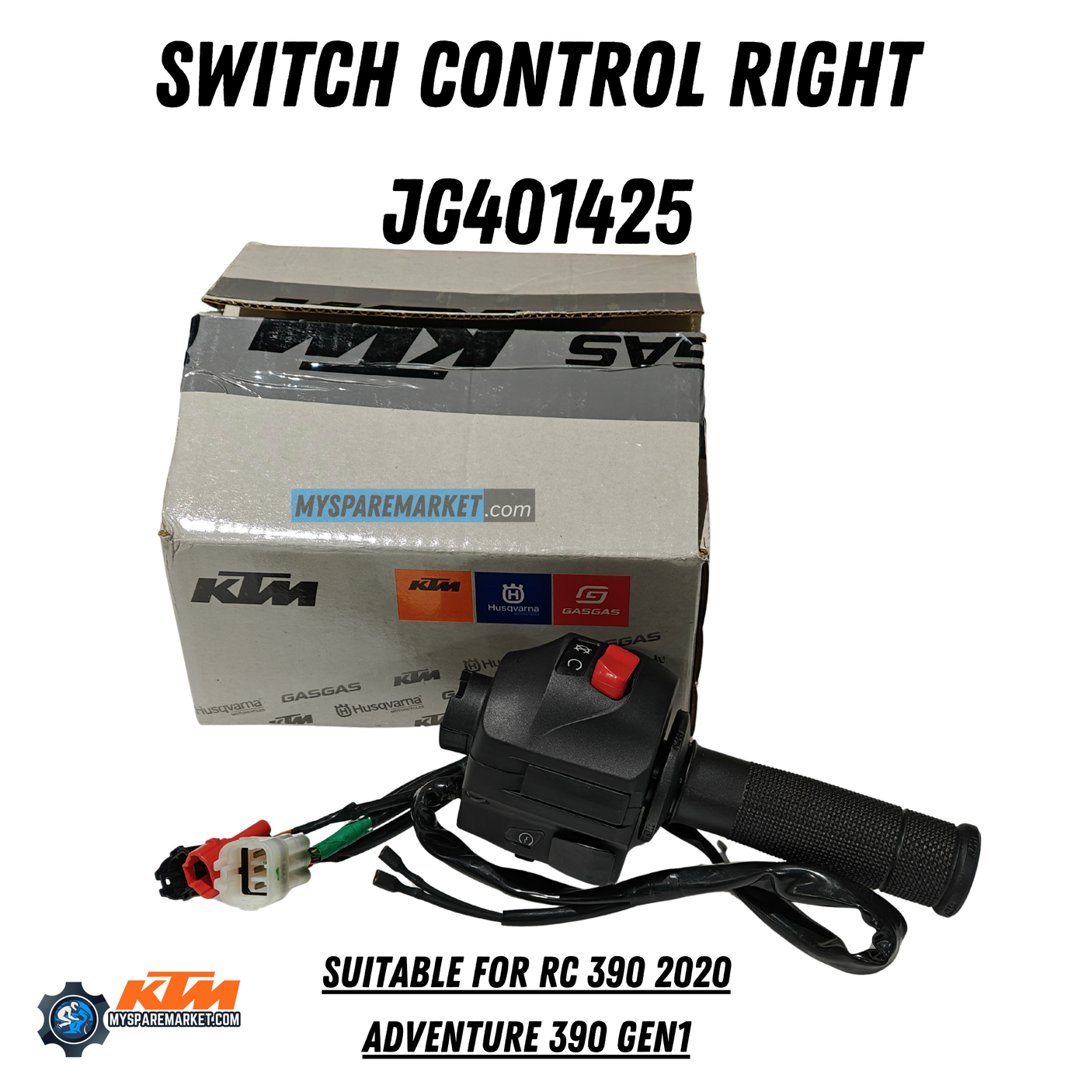 SWITCH CONTROL Right JG401425 FOR RC 390 2020/ADVENTURE 390 GEN-1