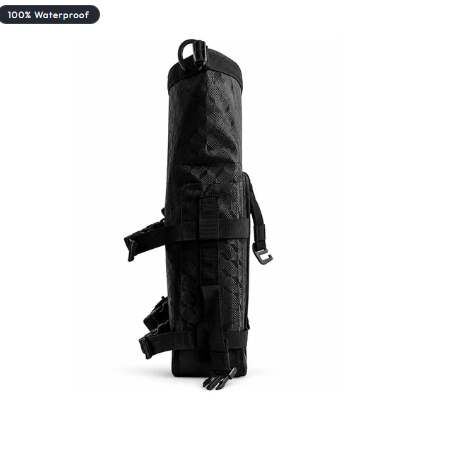 TAANC Terra Series Multi Use Adventure Bag 8L - Waterproof Motorcycle Crash Bar / Tail / Rear Rack Bag Carbon Black
