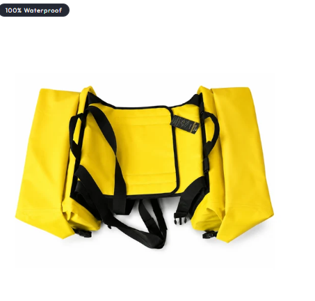 TAANC Terra Series Waterproof Motorcycle Saddle Bags 30L X 2- Adventure Touring Side Luggage Bags - Yellow