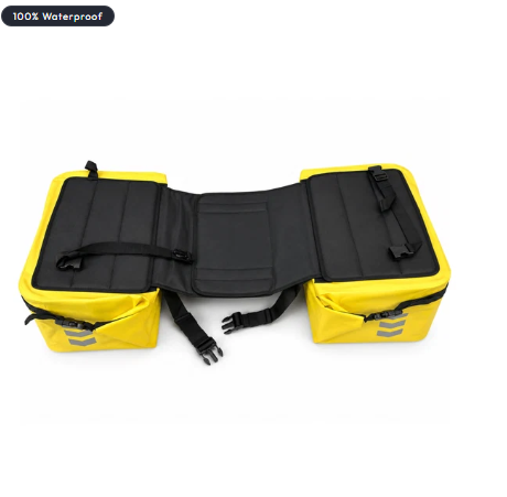 TAANC Terra Series Waterproof Motorcycle Saddle Bags 30L X 2- Adventure Touring Side Luggage Bags - Yellow
