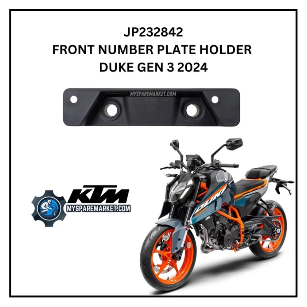 Number Plate Holder - Front - Duke 390 Gen 3 - JP232842