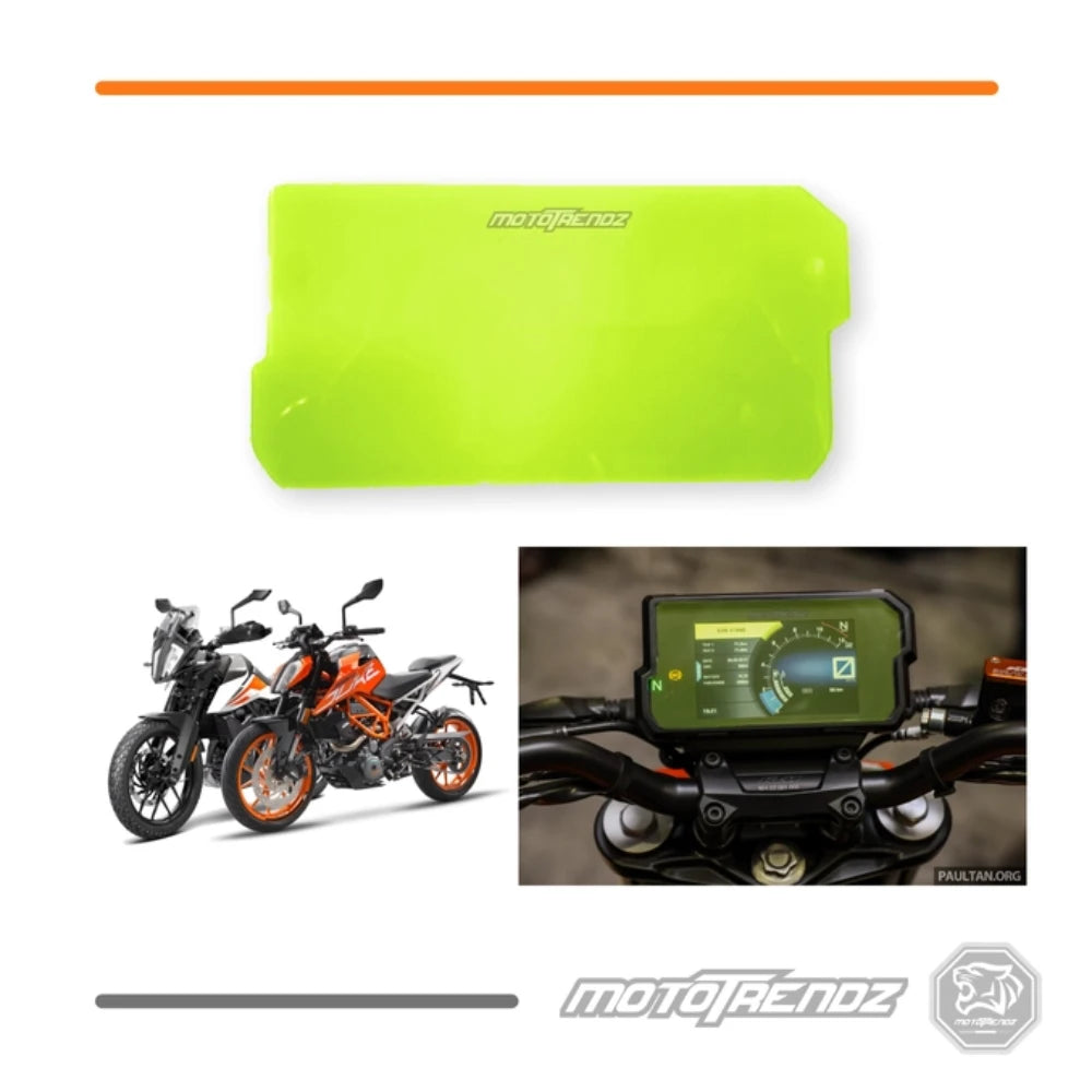 Acrylic Speedometer Screen Protector - Duke 390 V2 / Adventure 390 Gen 2 - Neon Green - ASPNGKT003