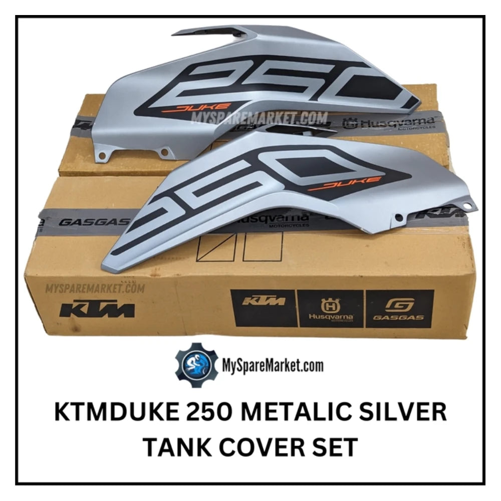 TANK PANNEL - DUKE 250 - SILVER METALIC MATT - 52JP0928 (Left) + 52JP0926 (Right)