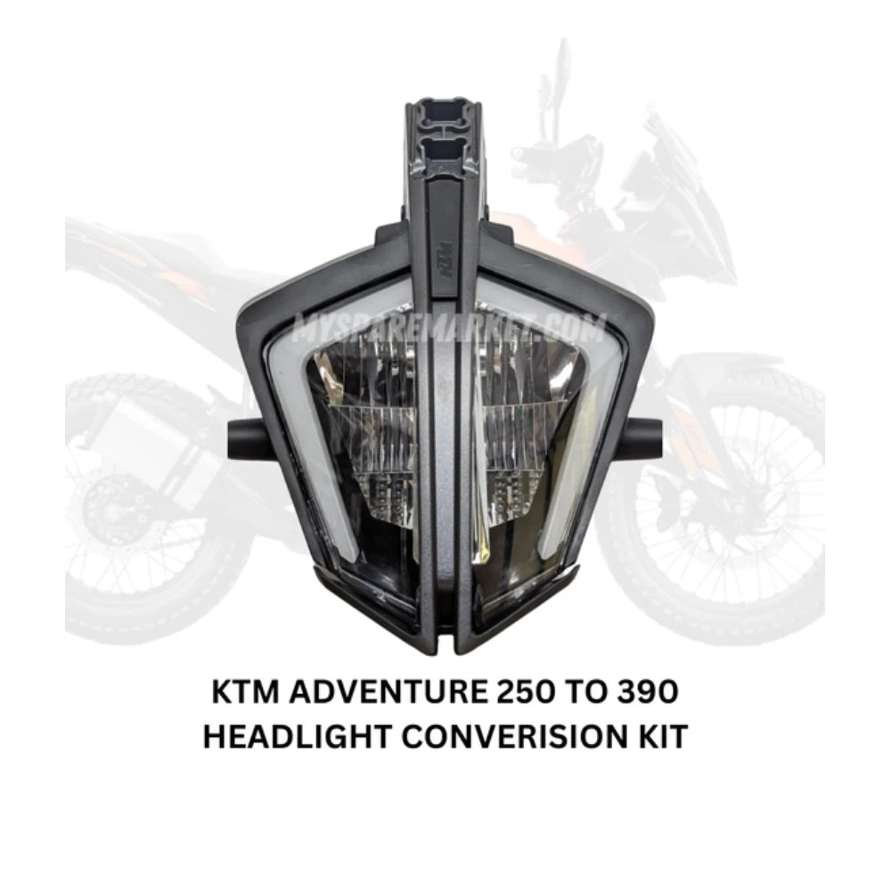 HEADLIGHT CONVERSION KIT - KTM ADVENTURE 250 TO 390 - FROM HALOGEN TO LED PLUG & PLAY